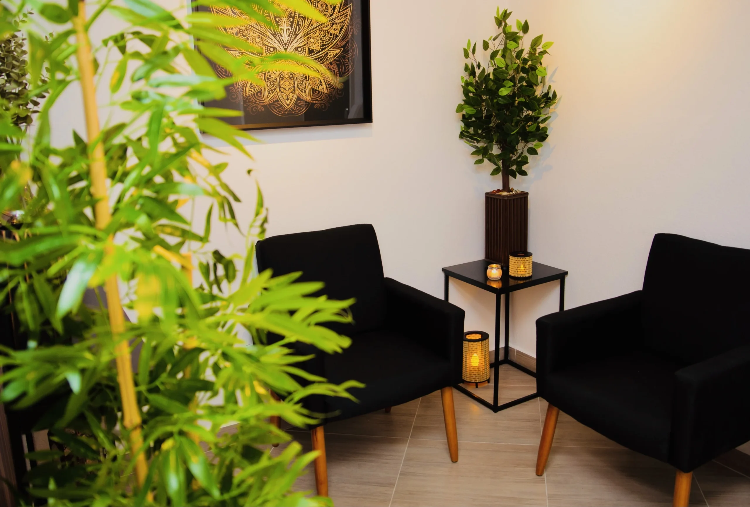Ambiente de massagem na Barra da Tijuca