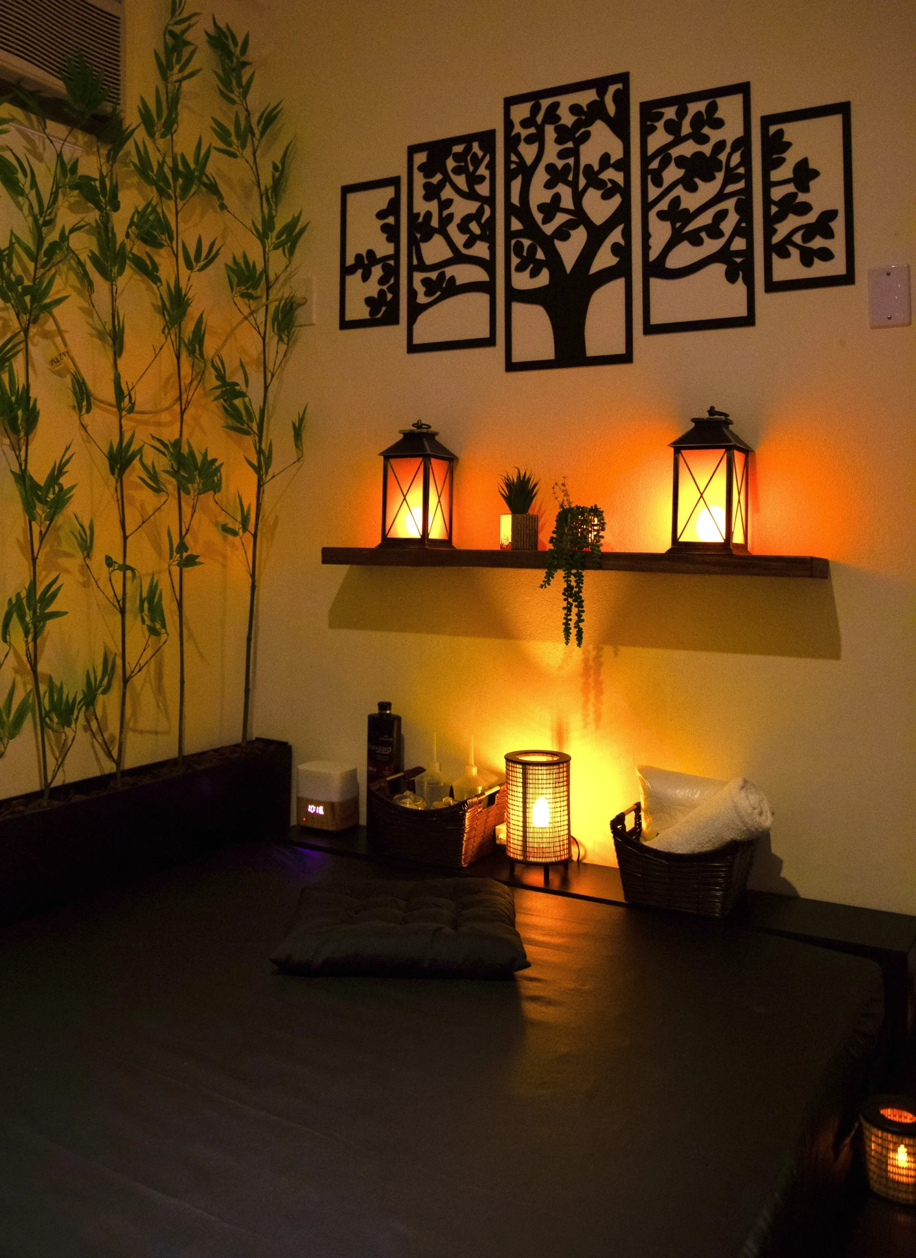 Sala de massagem relaxante na Barra da Tijuca